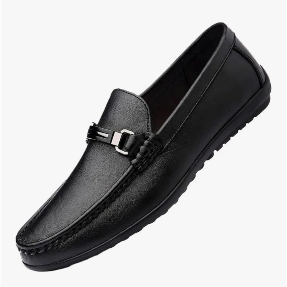 Wesdenking Men's Genuine Leather Slip-On Loafers - NWOT
